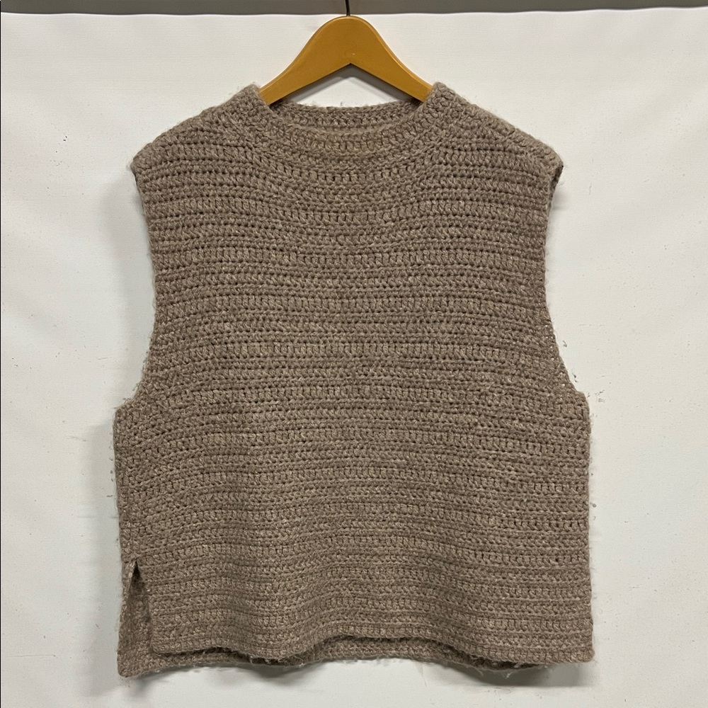 Eileen Fisher Ultra Soft Peruvian Knit Sweater Vest Baby Alpaca Women’s M - Picture 2 of 6